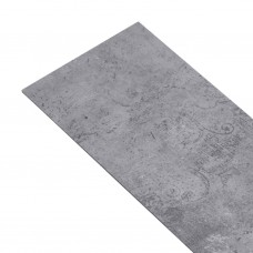 Grīdas dēļi, pašlīmējoši, 4,46 m², 3 mm, betona pelēks pvc