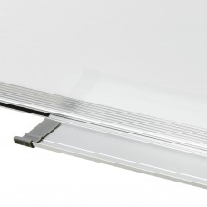Magnētiska sausās dzēšanas tāfele, balta, 90x60 cm, tērauds