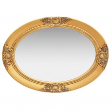 Baroka stila sienas spogulis, 50x70 cm, zelta krāsā