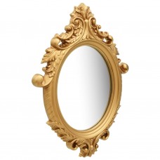 Sienas spogulis, pils interjera stils, 56x76 cm, zelta krāsa