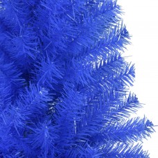 Mākslīgā ziemassvētku egle ar statīvu, zila, 180 cm, pvc