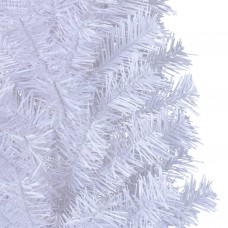 Mākslīgā ziemassvētku egle, biezi zari, balta, 180 cm, pvc