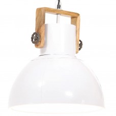 Griestu lampa, industriāls dizains, balta, 25 w, 40 cm, e27