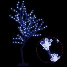 Ziemassvētku koks, 128 led, zila gaisma, ķirsis, 120 cm