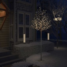 Ziemassvētku koks, 600 led, silti balta gaisma, ķirsis, 300 cm