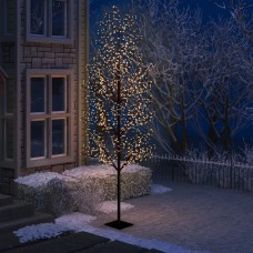Ziemassvētku koks, 1200 led, silti balta gaisma, ķirsis, 400 cm