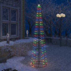 Ziemassvētku koks, 136 krāsainas led lampiņas, 70x240 cm