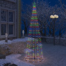 Ziemassvētku koks, 330 krāsainas led lampiņas, 100x300 cm