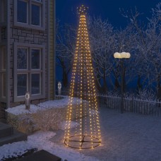 Ziemassvētku egle, 400 silti baltas led lampiņas, 100x360 cm