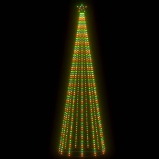 Ziemassvētku koks, 752 krāsainas led lampiņas, 160x500 cm