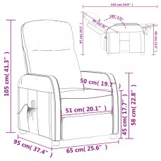 Masāžas krēsls, krēmbalta mākslīgā āda