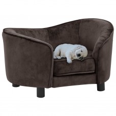 Dīvāns suņiem, brūns, 69x49x40 cm, plīšs