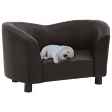 Suņu dīvāns, brūns, 67x41x39 cm, mākslīgā āda