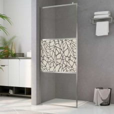 Dušas siena, esg stikls ar akmeņu dizainu, 80x195 cm