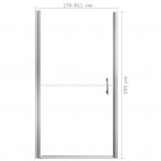 Dušas durvis, rūdīts stikls, 81x195 cm