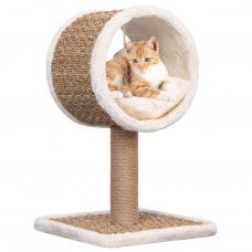 Tuneļveida kaķu māja ar rotaļlietu, 56 cm, jūraszāles