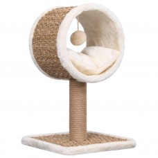 Tuneļveida kaķu māja ar rotaļlietu, 56 cm, jūraszāles