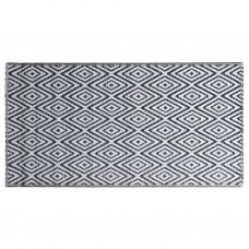 Āra paklājs, 120x180 cm, balts un melns pp