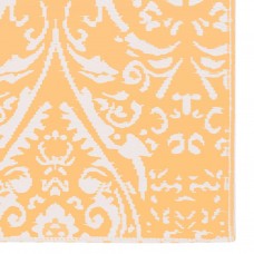 Āra paklājs, 120x180 cm, oranžs un balts pp