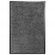 Durvju paklājs, mazgājams, antracītpelēks, 40x60 cm
