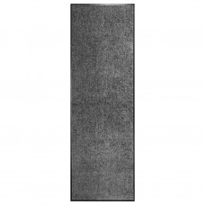 Durvju paklājs, mazgājams, antracītpelēks, 60x180 cm