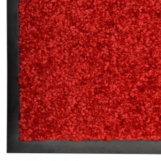 Durvju paklājs, mazgājams, sarkans, 40x60 cm