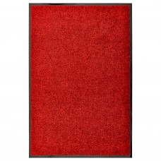 Durvju paklājs, mazgājams, sarkans, 60x90 cm