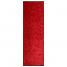 Durvju paklājs, mazgājams, sarkans, 60x180 cm