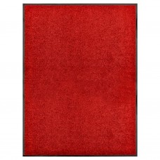 Durvju paklājs, mazgājams, sarkans, 90x120 cm