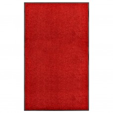 Durvju paklājs, mazgājams, sarkans, 90x150 cm