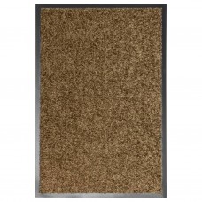 Durvju paklājs, mazgājams, brūns, 40x60 cm