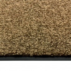Durvju paklājs, mazgājams, brūns, 60x90 cm