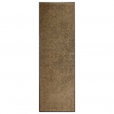 Durvju paklājs, mazgājams, brūns, 60x180 cm