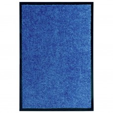 Durvju paklājs, mazgājams, zils, 40x60 cm
