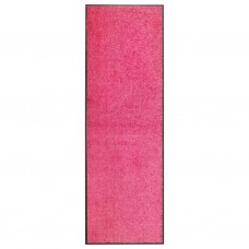 Durvju paklājs, mazgājams, rozā, 60x180 cm