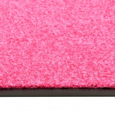 Durvju paklājs, mazgājams, rozā, 90x120 cm