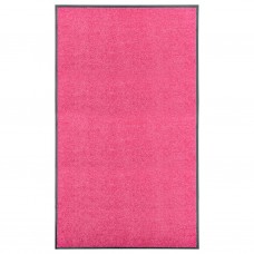 Durvju paklājs, mazgājams, rozā, 90x150 cm