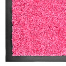 Durvju paklājs, mazgājams, rozā, 120x180 cm