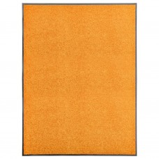 Durvju paklājs, mazgājams, oranžs, 90x120 cm