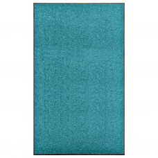 Durvju paklājs, mazgājams, ciānkrāsā, 90x150 cm