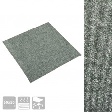 Paklājflīzes, 20 gab., 5 m², 50x50 cm, zaļas