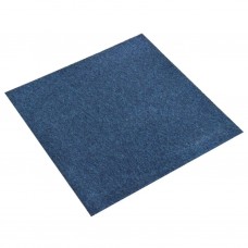 Paklājflīzes, 20 gab., 5 m², 50x50 cm, tumši zilas