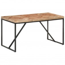 Virtuves galds, 140x70x76 cm, akācijas un mango masīvkoks