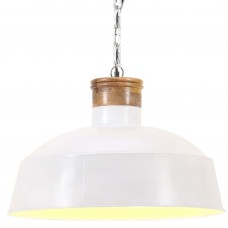 Griestu lampa, industriāls dizains, balta, 58 cm, e27