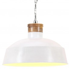 Griestu lampa, industriāls dizains, balta, 42 cm, e27