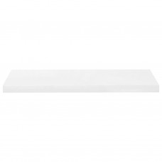 Sienas plaukts, spīdīgi balts, 80x23,5x3,8 cm, mdf
