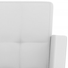 Bāra krēsli, 2 gab., balta mākslīgā āda