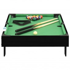 Mini biljarda galds, 92x52x19 cm, melns ar zaļu