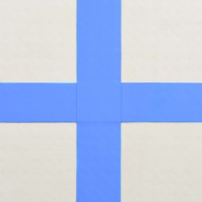 Piepūšams vingrošanas paklājs ar pumpi, 60x100x15 cm, zils pvc