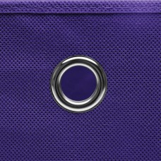 Uzglabāšanas kastes ar vāku, 4 gab., violetas, 28x28x28 cm